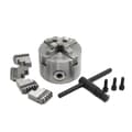 Miniatyrbillede 1 af 2: 4-jaw CNC drejebænk chuck, præcisionsklemmenområde 2-30 mm, maksimal hastighed 3500 RPM,4 Kæbe K12-80mm
