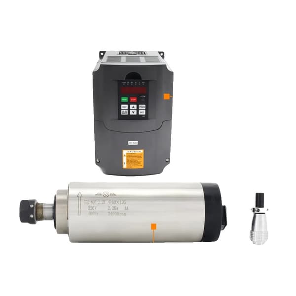 2,2 kW luftkølet spindelmotor, 24000 omdr./min hastighed, ≤0,01 mm udslip,TILFØJ VFD