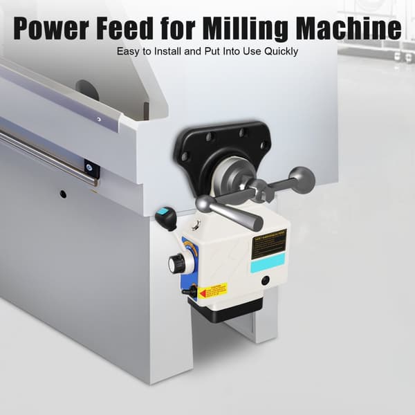 Power Feed -taulukon jyrsinkäyttöpaketti, 95W puhdasta kuparimoottoria, nopeuden säätö jopa 190 rpm, kestävä alumiiniseosrakenteinen.