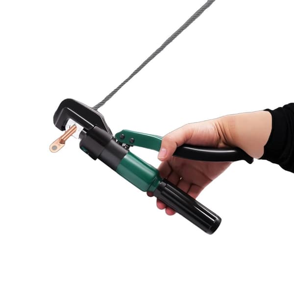 Hydraulisk Crimpverktyg, 60KN Crimpkraft, Mångsidiga 8 Par Matriser, Ergonomiskt Halkfritt Handtag