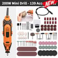 Miniatyrbild 2 av 2: Mini borrmaskin, 200W effekt, 10000 varv per minut,DM189, EU