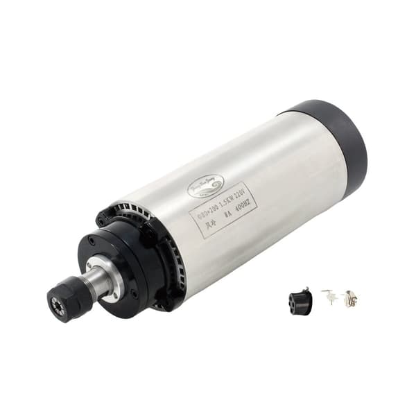 Luftkølet spindelmotor, 1,5 kW effekt, 10-24000 RPM hastighed,Bare Spindel