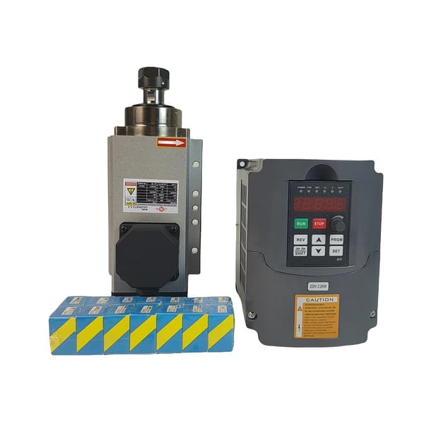 CNC Spindelmotor, 2,2 kW effekt, 24000 omdr./min hastighed,220V Sæt, Sæt 2
