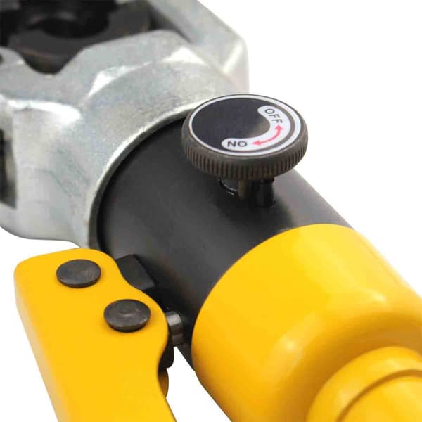 Hydrauliset puristuspihdit, 8 tonnin puristusvoima, monipuoliset insertikoot, 360° kääntyvä pää