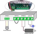 Pikkukuva 3 / 4: Ilmajäähdytteinen spindelimoottori, 500W teho, 2000-12000 RPM nopeus, ER11 kolvi