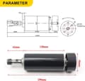 Pikkukuva 2 / 4: Ilmajäähdytteinen spindelimoottori, 500W teho, 2000-12000 RPM nopeus, ER11 kolvi