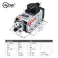 Miniatyrbillede 2 af 2: 2,2 kW CNC-spindel, luftkøling, 24000 RPM,Terminalboks, 2,2 kW 220 V