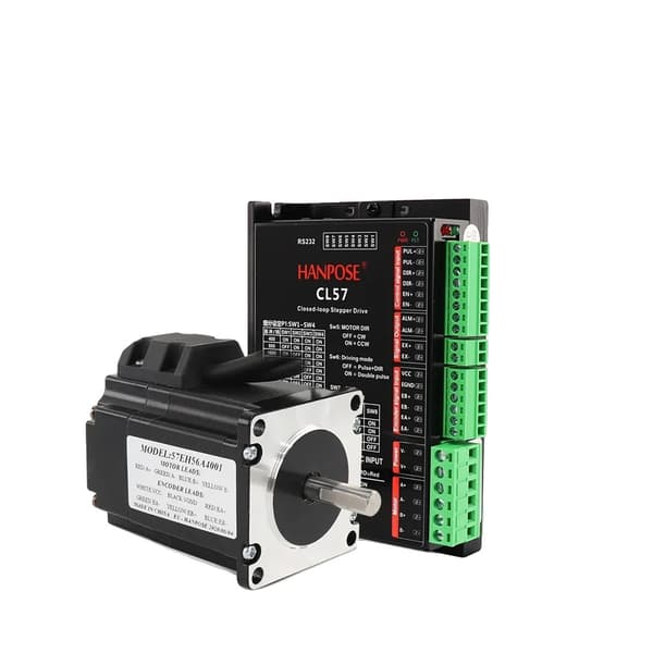 Servo motor, 1,3 N.m holdende moment, 4 A strøm, 2 fase,57EH56-CL57 Sæt