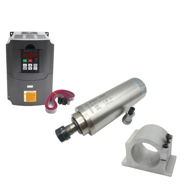 CNC Spindelmotor, 2,2 kW effekt, vandkølet system,Med VFD Klemme 220V