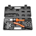 Miniatyrbillede 1 af 2: Hydraulisk Crimpningsværktøj, Maksimal Kraft 10T, Ergonomisk Design,med 5 stk V-formede forme