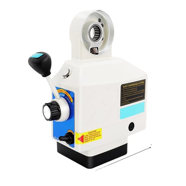 Power Feed X-Axis jyrsinkoneelle, 95W moottori, 0-190rpm nopeusalue,Sininen, Eu plug in Finnish is "Eu-plugi".