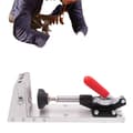 Miniatyrbild 1 av 4: Träbearbetning Snedhål Positioner, Justerbar Djup 12-45mm, Hållbar Aluminiumlegering, Precision Borrguide