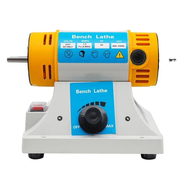 Pöytähiomakone, korkean nopeuden 320W moottori, säädettävä 800-10000 RPM,Keltainen