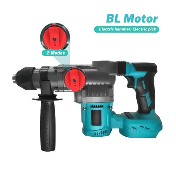Elektrisk Slagborr, Borstlös Motor, 1500mAh Batterikapacitet,EU, Ingen batteri