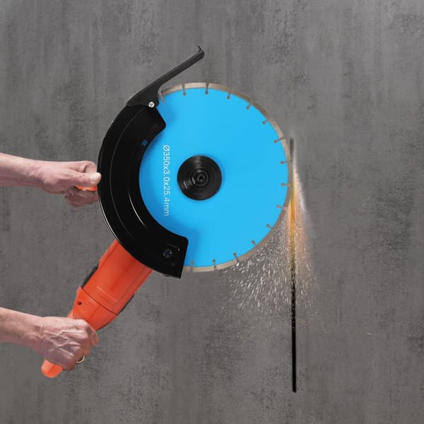 Bärbar Betongsåg, 3000W Effekt, 3800r/min Hastighet, 35cm Sågblad Diameter