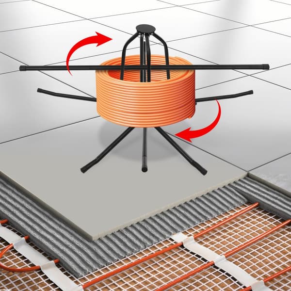 Rörspole-dispenser, 200 kg lastkapacitet, justerbar diameter, hållbar kolstål