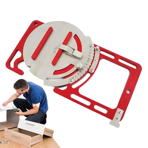 Guidejärn för träbearbetning, flexibelt med säkerhetsbuckle, idealiskt för yrkesverksamma, perfekt för skåp.