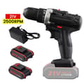Miniatyrbillede 2 af 2: Trådløs boremaskine, 21V, 650W, 2500RPM,2 Batteri