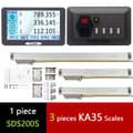 Pikkukuva 2 / 2: SINO SDS200S DRO, 3-akselinen näyttö, 0,005 mm tarkkuus,DRO kanssa 3 kpl KA35