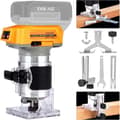 Miniatyrbillede 2 af 2: Børsteløs elektrisk træfræser, 6 hastighedsindstillinger, kompatibel med DEWALT 20V MAX,Ingen batteri