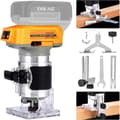 Miniatyrbillede 1 af 2: Børsteløs elektrisk træfræser, 6 hastighedsindstillinger, kompatibel med DEWALT 20V MAX,Ingen batteri