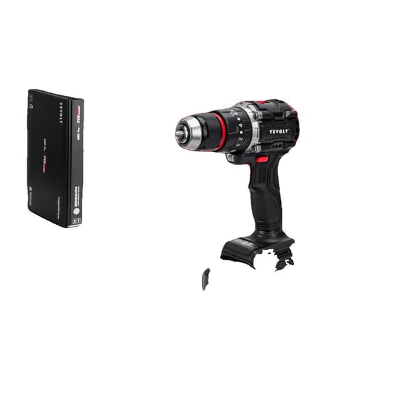 20V Borstlös Elektrisk Borrmaskin, Höga Momentinställningar, LED Arbetslampa,YVGBD20DU3P1x1