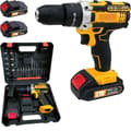 Miniatyrbild 1 av 2: Batteridrill, 1800RPM utan belastning, 21V hög spänning,Med 2XBatteri