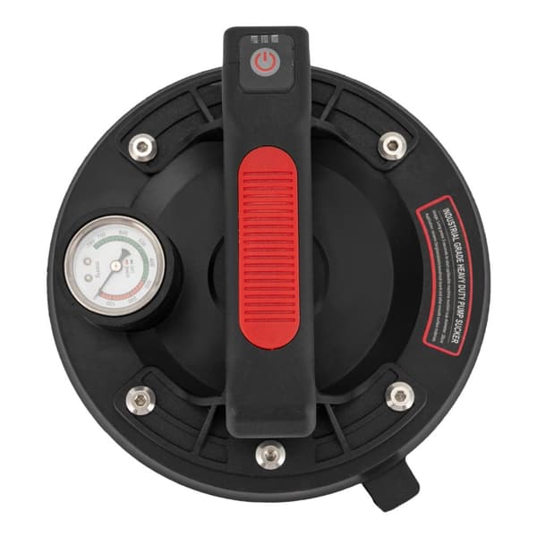 Elektrisk vakuum sugekop, 170 kg belastningskapacitet, brugervenligt design,sort