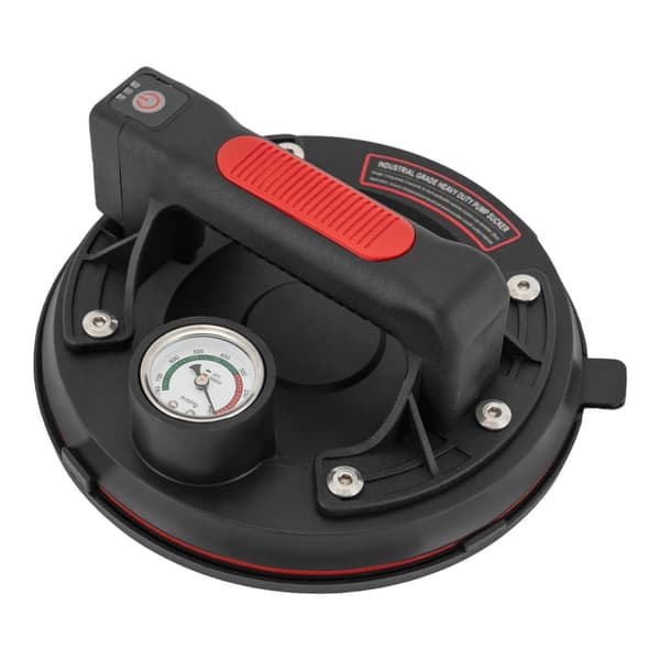 Elektrisk vakuum sugekop, 170 kg belastningskapacitet, brugervenligt design,sort