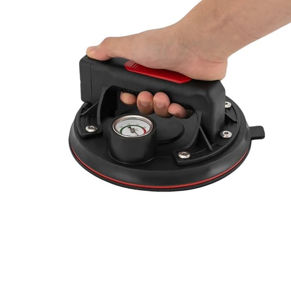 Elektrisk vakuum sugekop, 170 kg belastningskapacitet, brugervenligt design,sort