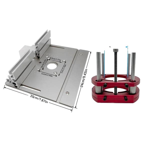 Routerlyftset, Aluminiumlegering, Rostbeständig design,Silver