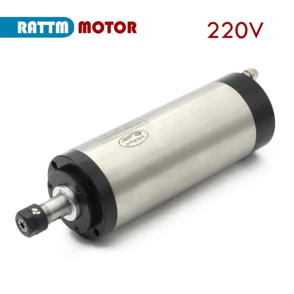 ER16 Vattenkyld Spindelmotor, 1,5 kW Effekt, 10-24000 varv per minut Hastighet,Bara Spindel 220V