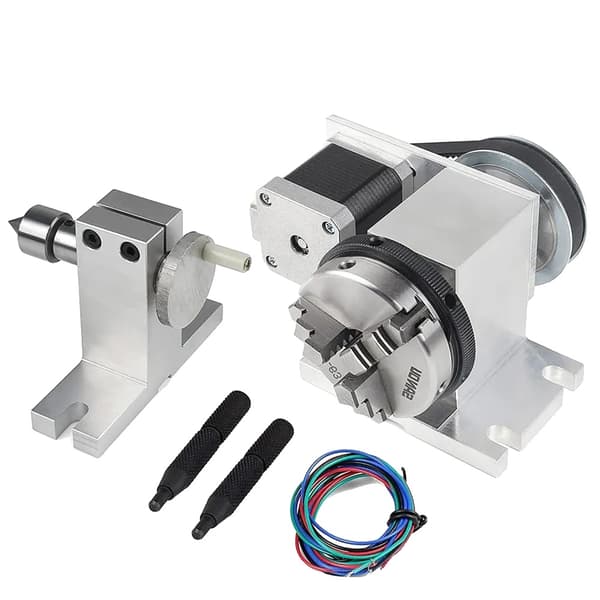 CNC-kierrosakseli, 3/4 puristinjaws, Nema17 askelmoottori,3 Leuka