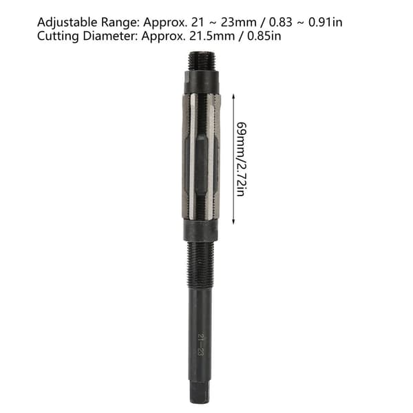 Justerbar handrörare, 6-flödesdesign, justeringsområde 21-23 mm, hållbart 9SiCr-material