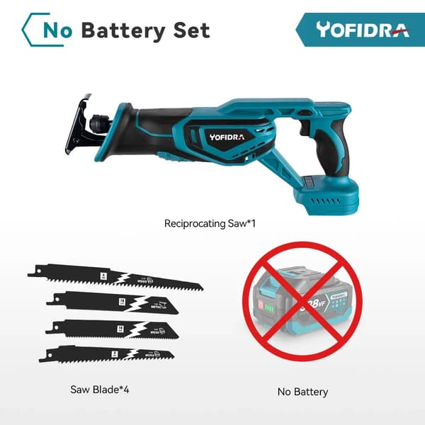 Yofidra Sticksåg, 3000W Effekt, 0-3000rpm Variabel Hastighet,Ingen batteri