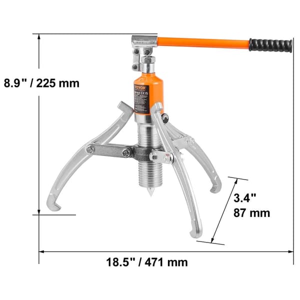 Hydraulisk Geartræk, 5T Trækkapacitet, Alsidig Kæbe Konfiguration,15T