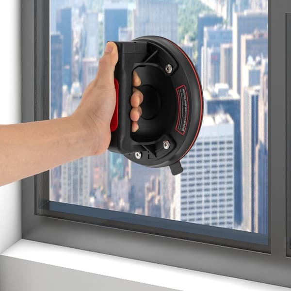 Elektrisk vakuum sugekop, 170 kg belastningskapacitet, ergonomisk håndtag, hurtig ventilationsport