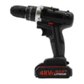 Miniatyrbillede 1 af 2: Trådløs Skruetrækker, 21 V Batteridrevet, 2-Hastigheder, Lithium-ion,EU, sort