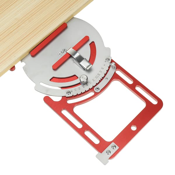 Justerbar Skinnesav Guide, Kompatibel med Festool, 0-60° Vinkeljustering, Holdbar Aluminiumlegering Konstruktion
