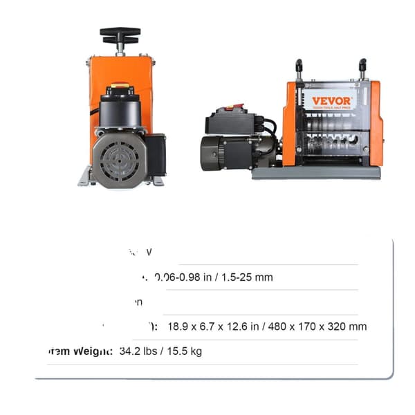 Elektrisk Kabelafisoleringsmaskine, 60W Effekt, 1,5-25mm Kabeltykkelsesområde,1,5-25mm 60W