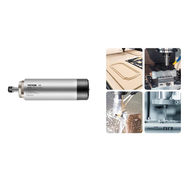Luftkølet spindelmotor, 4 lejer, dynamisk balance design,0,8 KW ER11 Rund