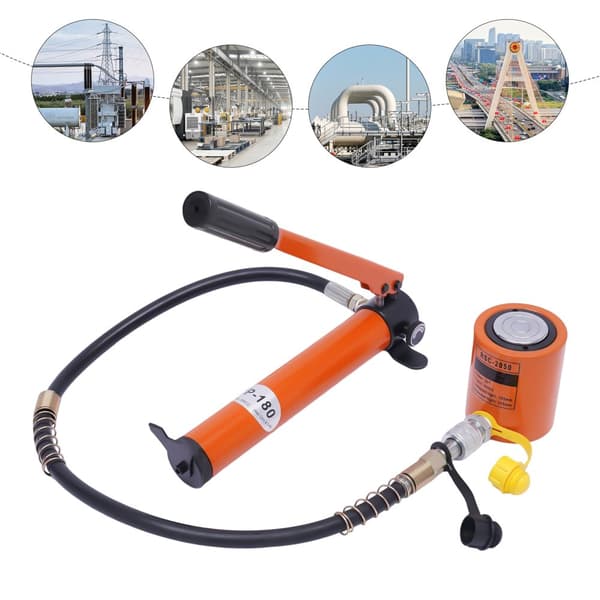 Hydraulisk Cylinder Jack, 20T Tonnage Kapacitet, Maksimalt Tryk 70Mpa, Oliereservoir 350CC