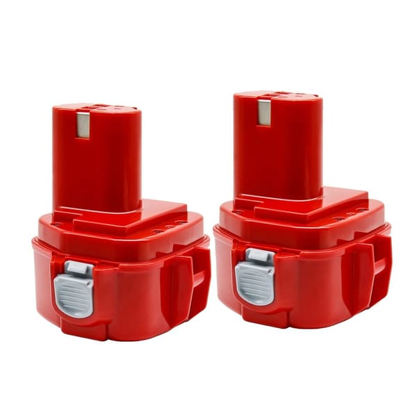 Erstatningsbatterier, 12V kapacitet, kompatible med Makita PA12-serien., 2 stk 40Ah batteri