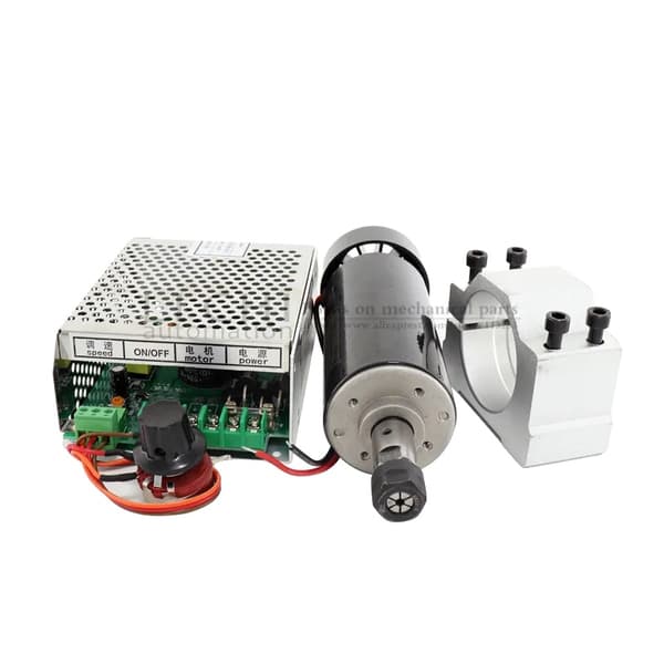 500W Luftkølet Spindelmotor, inkluderer 13PCS ER11 Chuck, Præcisionsmonteringsbeslag,pakke5