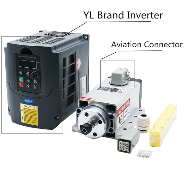 CNC Spindel Kit, 15kw Luftkølet Motor, HY YL VFD Inverter, 220V, luftfart YL kit