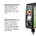 Miniatyrbillede 4 af 4: Boremaskine, Laserjustering, LCD-skærm, 800W Effekt