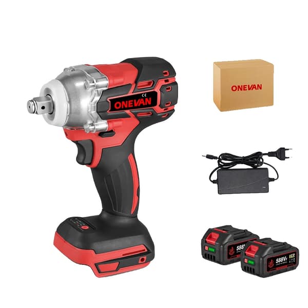 Slagskruvdragare, 520 N.M vridmoment, 4000 RPM hastighet,2 Batteri EU Kontakt
