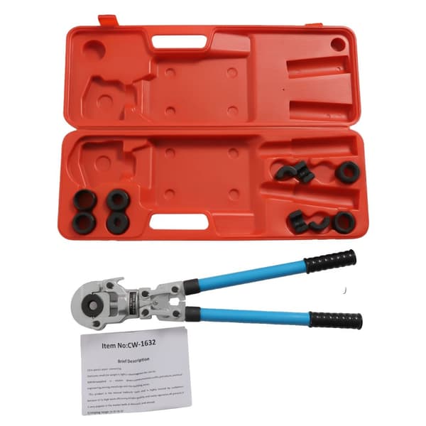 PEX Crimping Tool, 6T Output, Ergonomisk Greb,Rød