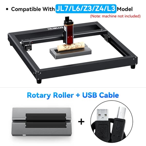 Laser Roterende Rulle, 360° Y-akse Rotation, Flere Cylindriske Varer, Rotary-USB