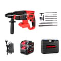 Miniatyrbillede 1 af 2: Trådløs borehammer, børsteløs motor, genopladeligt 588VF batteri, 2 Batteri EU-stik